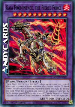 Prominenza Gaia, la Forza Feroce