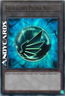 Segnalino Piuma Nera