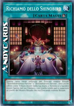 RICHIAMO DELLO SHINOBIRD