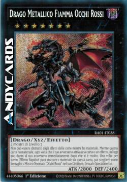 DRAGO METALLICO FIAMMA OCCHI ROSSI