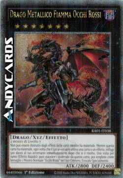 DRAGO METALLICO FIAMMA OCCHI ROSSI