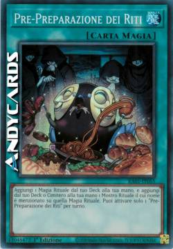 PRE-PREPARAZIONE DEI RITI