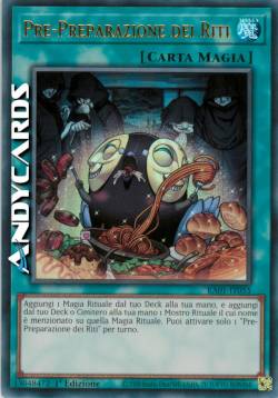 PRE-PREPARAZIONE DEI RITI