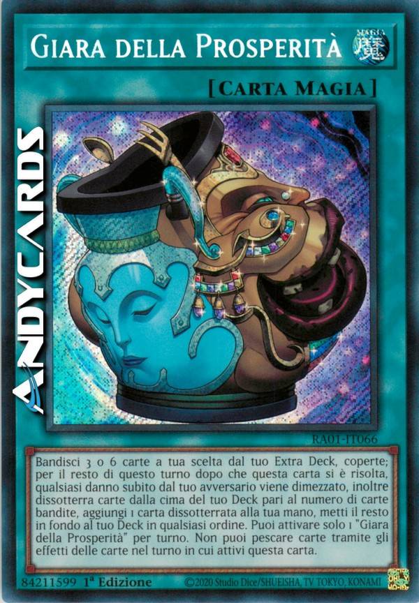 thumbnail image 2 of Pot Of Prosperity RA01-EN066 1st Edition – Super Rare Yu-Gi-Oh! TCG Card (Mint/Near Mint) 2 of 6