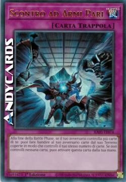 SCONTRO AD ARMI PARI