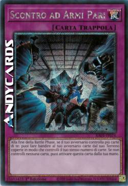 SCONTRO AD ARMI PARI