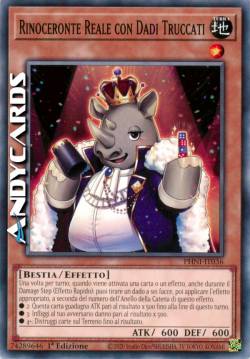 Rinoceronte Reale con Dadi Truccati