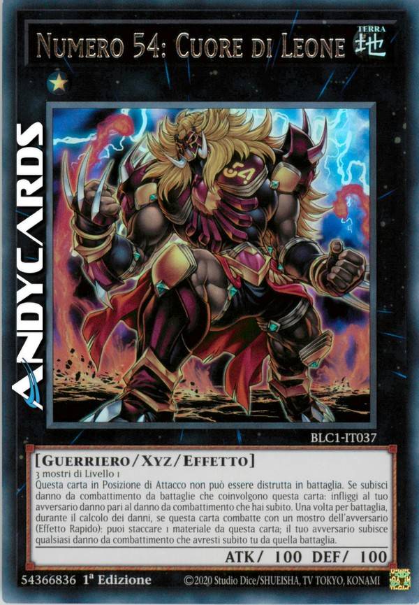 NUMBER 54: LION HEART | AndyCards Srl