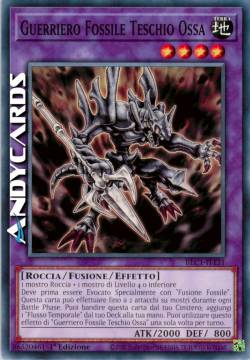 GUERRIERO FOSSILE TESCHIO OSSA