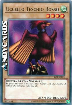 UCCELLO TESCHIO ROSSO
