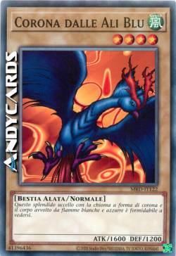 CORONA DALLE ALI BLU