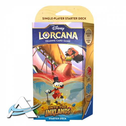 Starter Deck Disney Lorcana Into the Inklands - Ruby & Sapphire - EN