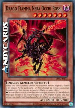DRAGO FIAMMA NERA OCCHI ROSSI