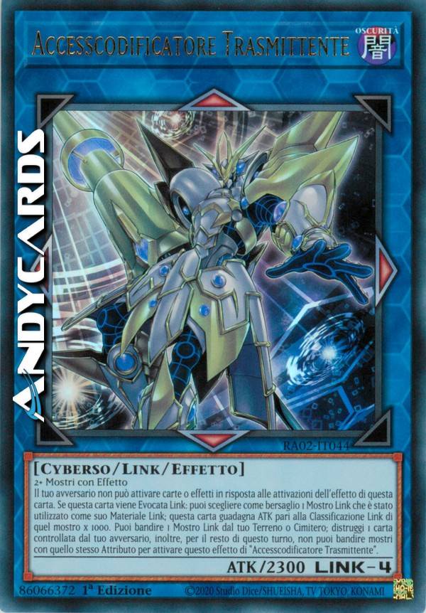 YuGiOh Accesscode Talker Yu-Gi-Oh! Accesscode Talker RA02-EN044 Super Rare  1st Edition - From Rarity Collection Rare Signed Collectible Credit &  Charge Cards