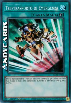 TELETRASPORTO DI EMERGENZA