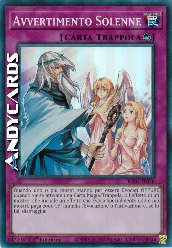 遊戯王 Solemn Warning 英語版 1枚 Solemn Warning | Yu-Gi-Oh! Wiki
