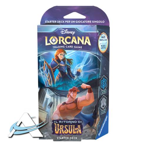 Starter Deck Disney Lorcana il Ritorno di Ursula - Zaffiro & Acciaio - IT