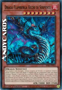 Drago Flamberga Occhi di Serpente