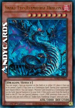 Drago Flamberga Occhi di Serpente