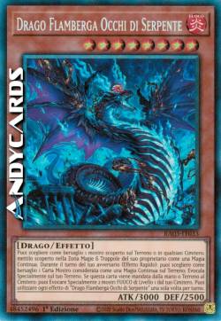 Drago Flamberga Occhi di Serpente