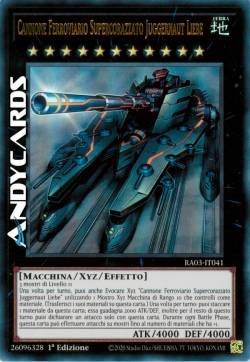 CANNONE FERROVIARIO SUPERCORAZZATO JUGGERNAUT LIEBE