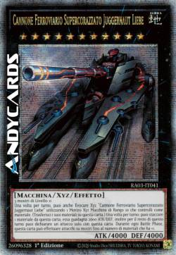 CANNONE FERROVIARIO SUPERCORAZZATO JUGGERNAUT LIEBE