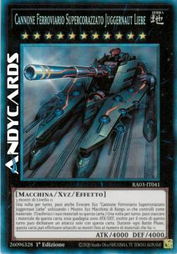 CANNONE FERROVIARIO SUPERCORAZZATO JUGGERNAUT LIEBE