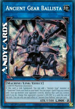 BALLISTA-INGRANAGGIO ANTICO