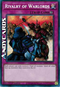 RIVALITÀ DEI SIGNORI DELLA GUERRA