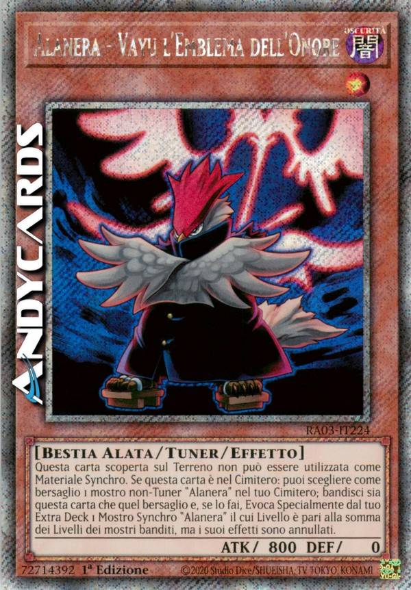 BLACKWING - VAYU THE EMBLEM OF HONOR | AndyCards Srl