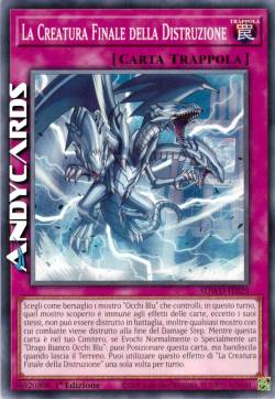 LA CREATURA FINALE DELLA DISTRUZIONE