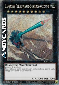 CANNONE FERROVIARIO SUPERCORAZZATO