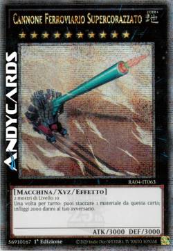 CANNONE FERROVIARIO SUPERCORAZZATO