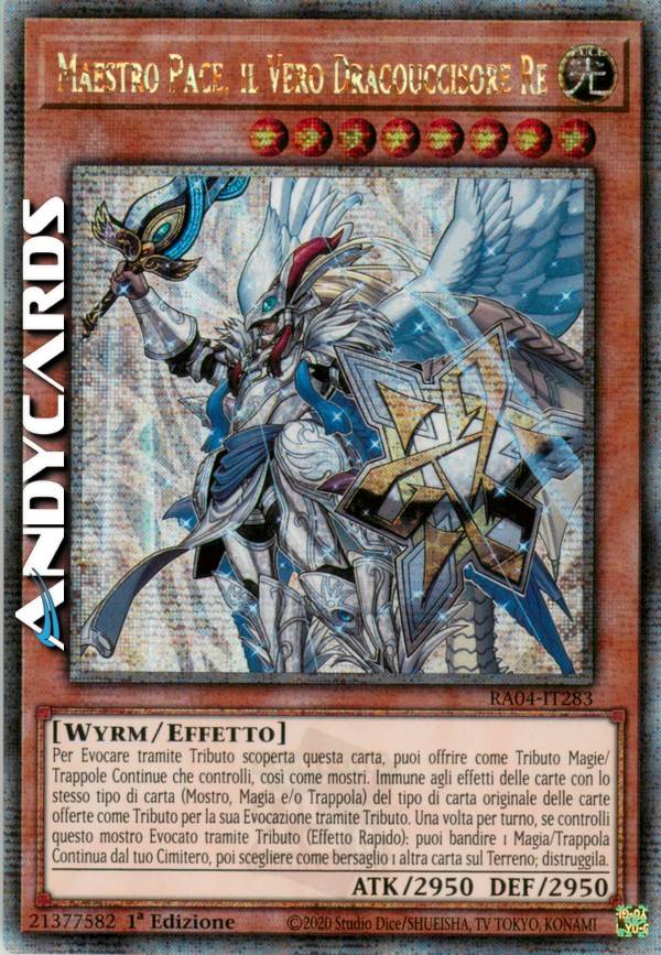 master peace yugioh deck Peace, the True Dracoslaying King When your opponent activates a monster effect in the hand or field and you control this Tribute Summoned card (Quick Effect) Yugioh! Master Peace True King's