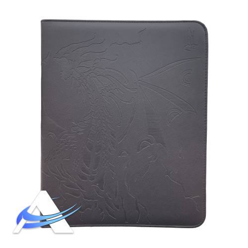 God Player Luxury Zippered Binder - Naxgos, Il Dio della Protezione - Nero