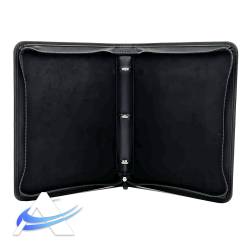 God Player Luxury Zippered Binder - Naxgos, Il Dio della Protezione - Nero