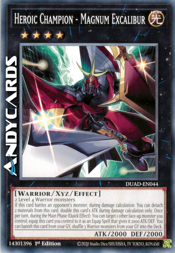 excalibur yugioh card Heroic Champion Heroic Champion - Magnum Excalibur