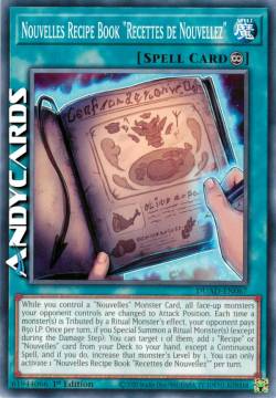 Nouvelles Recipe Book "Recettes de Nouvellez"