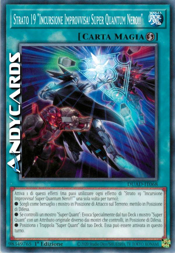 Layer 19 "Sudden Incursion! Super Quantum Black!!" | AndyCards Srl