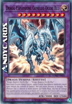 DRAGO ESPLOSIONE GEMELLO OCCHI BLU