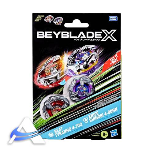 Beyblade X - Double Pack - Beat Tyranno 4-70Q + Knife Shinobi 4-80HN
