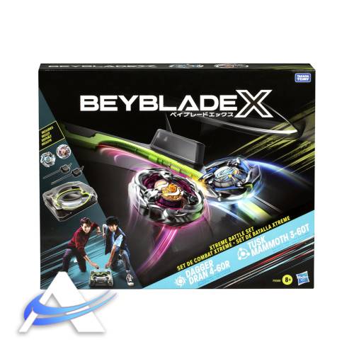 Beyblade X - Xtreme Battle Set - Dagger Dran 4-60R Tusk Mammoth 3-60T