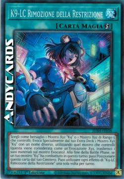 K9-LC Rimozione della Restrizione