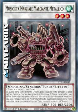MUSICISTA MARZIALE MARCIANTE METALLICO