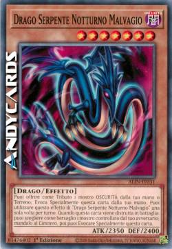 Drago Serpente Notturno Malvagio