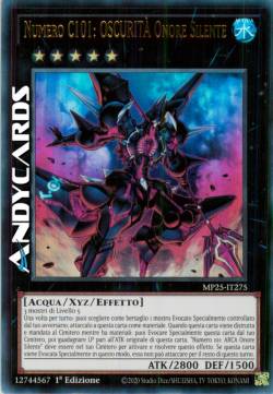 NUMERO C101: OSCURITA' ONORE SILENTE