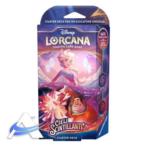 Starter Deck Disney Lorcana Cieli Scintillanti - Ametista & Rubino - IT