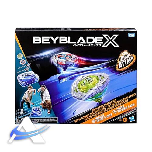 Beyblade X - Drop Attack Battle Set - Impact Drake 9-60LR Hover Wyvern 3-85N