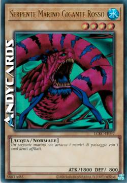 SERPENTE MARINO GIGANTE ROSSO