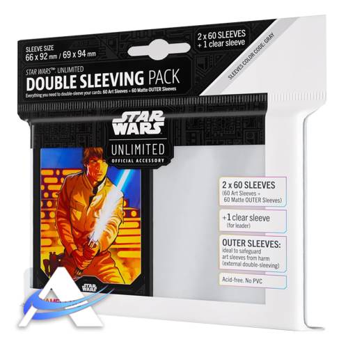 Gamegenic Double Sleeving Pack - Star Wars Unlimited - Luke Skywalker